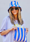 Hammil and co STRIPE BUCKET HAT - ROYAL/MUSK - Stay Wild Collective  