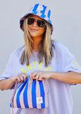 Hammil and co STRIPE BUCKET HAT - ROYAL/MUSK - Stay Wild Collective  