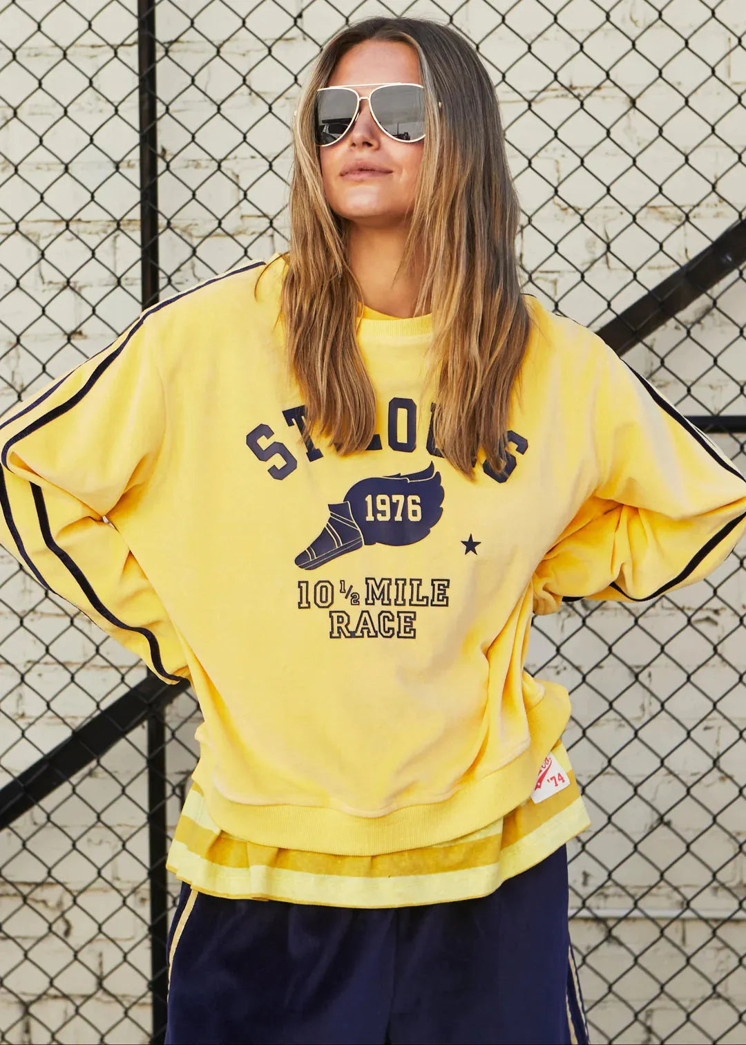 Hammil and co lemon velour sweat - Stay Wild Collective  