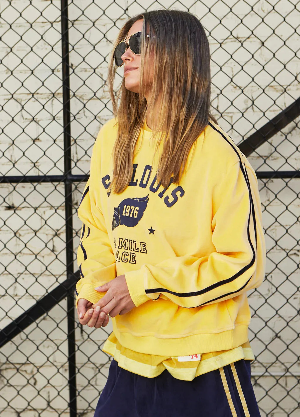 Hammil and co lemon velour sweat - Stay Wild Collective  