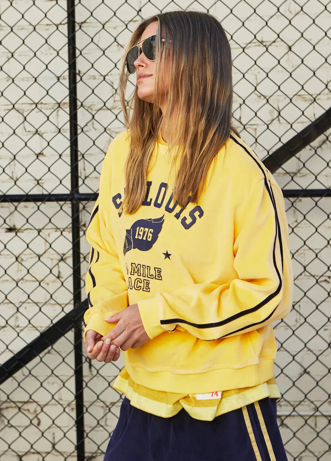 Hammil and co lemon velour sweat - Stay Wild Collective  