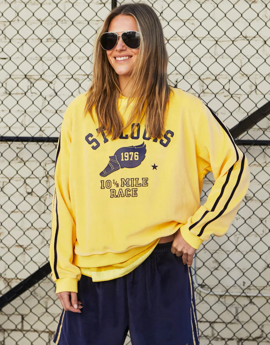 Hammil and co lemon velour sweat - Stay Wild Collective  