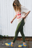 Hammil and co logo v neck tee natural - Stay Wild Collective  