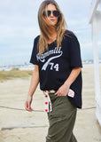 Hammil and co v neck tee black - Stay Wild Collective  