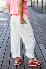   Hammil and coDistressed Carpenter Jeans in White SALE - Stay Wild Collective  