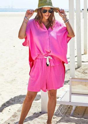   Hammil & co beach short pink /red SALE - Stay Wild Collective  