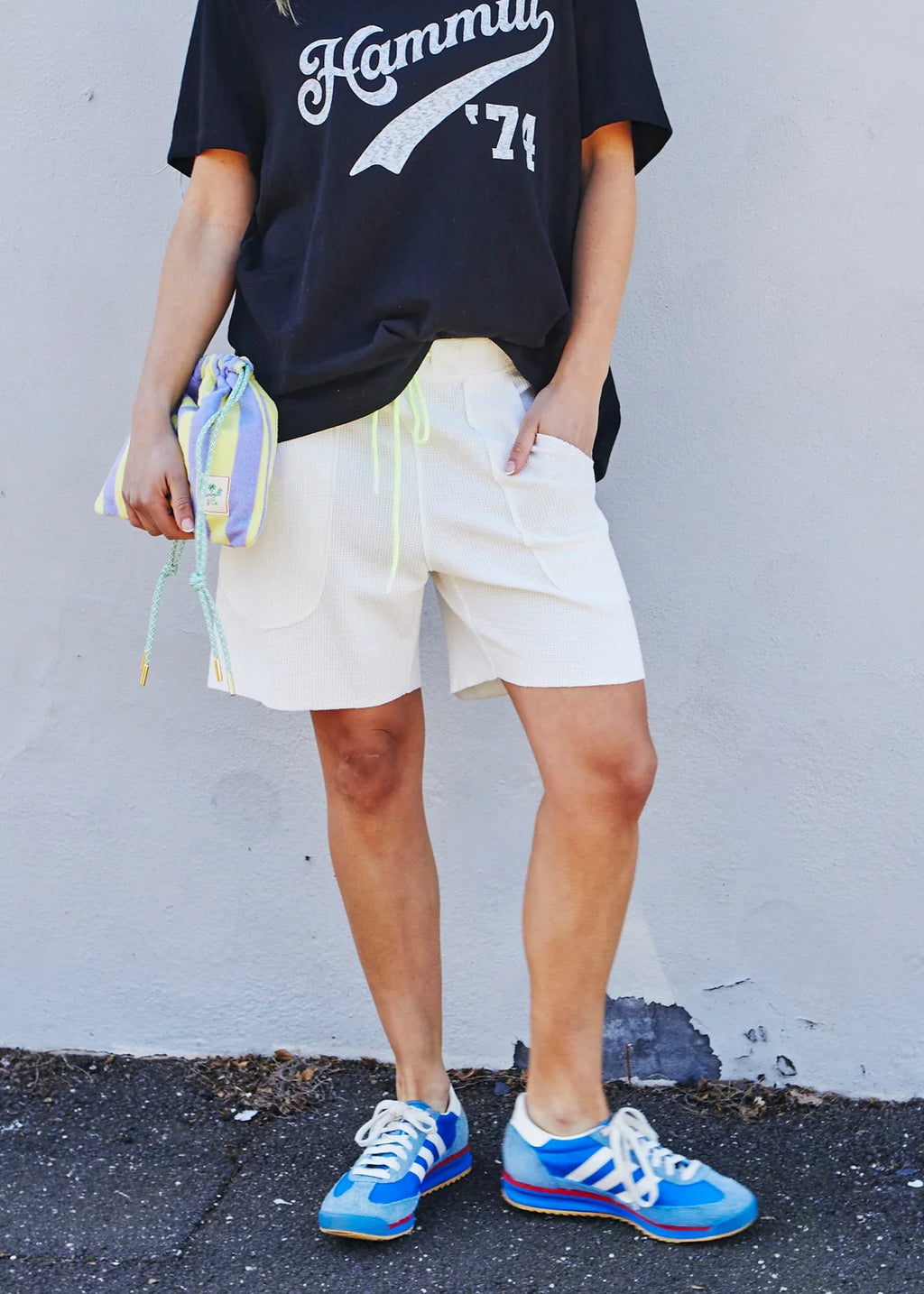   Hammill & co waffle shirts marle white SALE - Stay Wild Collective  