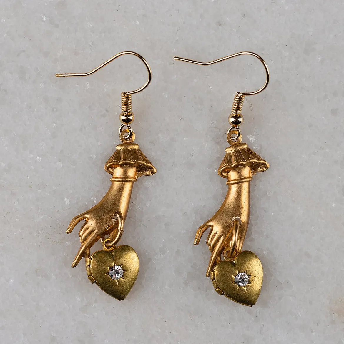 Heart in Hand Earrings - Stay Wild Collective  jewelry