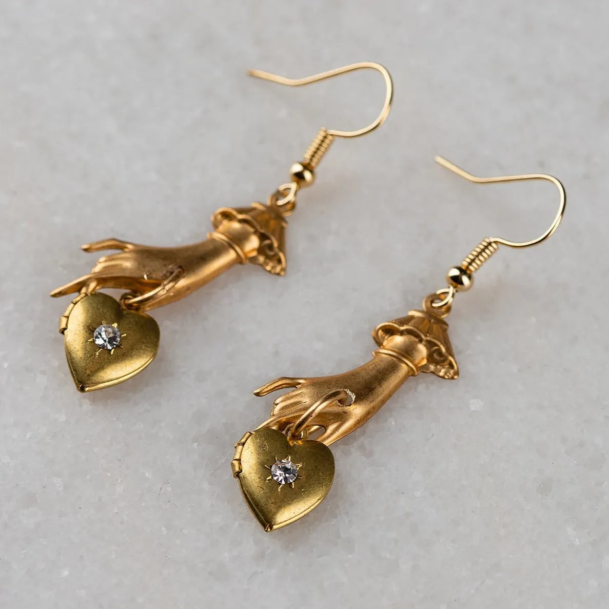 Heart in Hand Earrings - Stay Wild Collective  jewelry