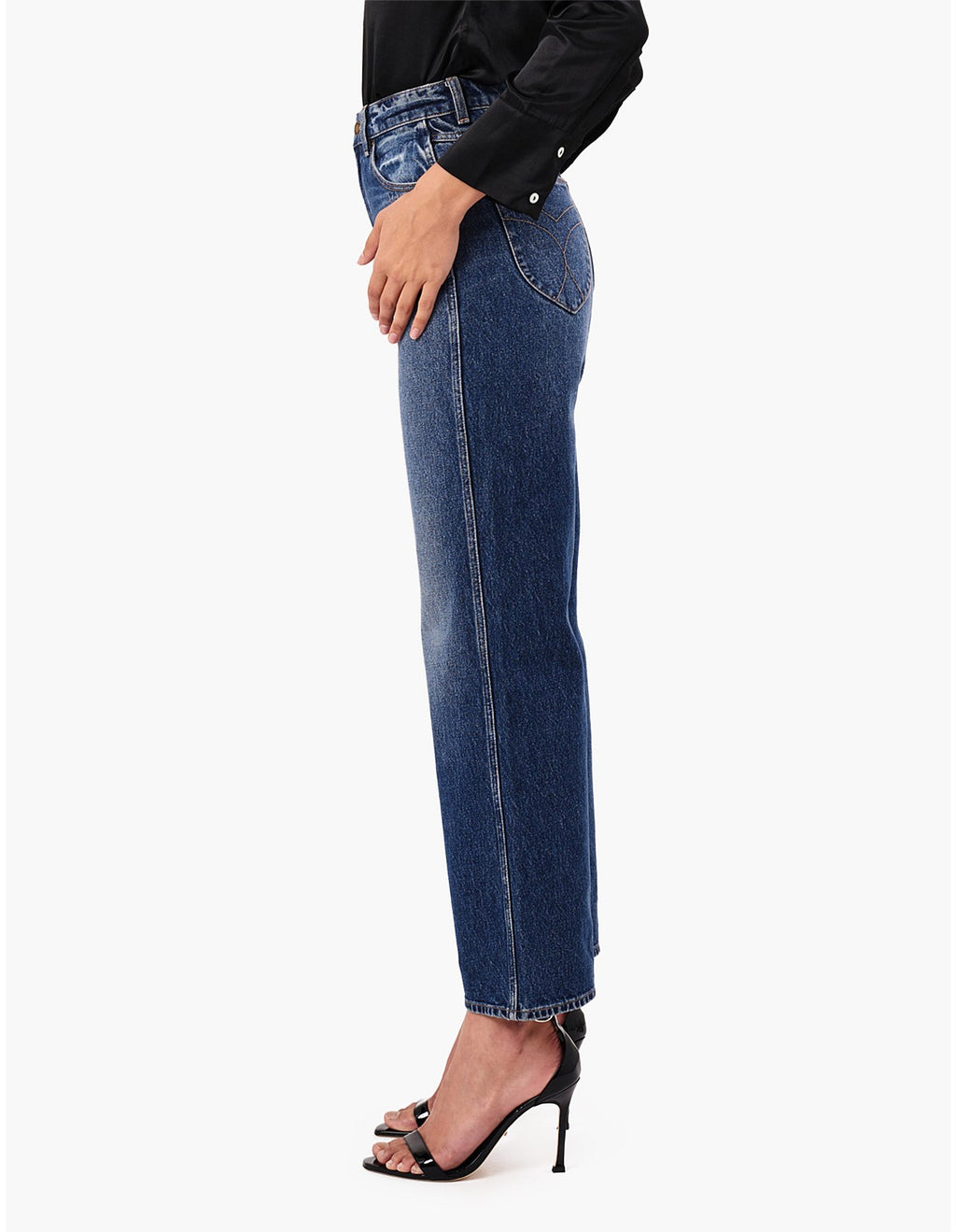  Heidi Ankle Old Favourite High Rise Relaxed Straight Dark Vintage Blue SALE - Stay Wild Collective  