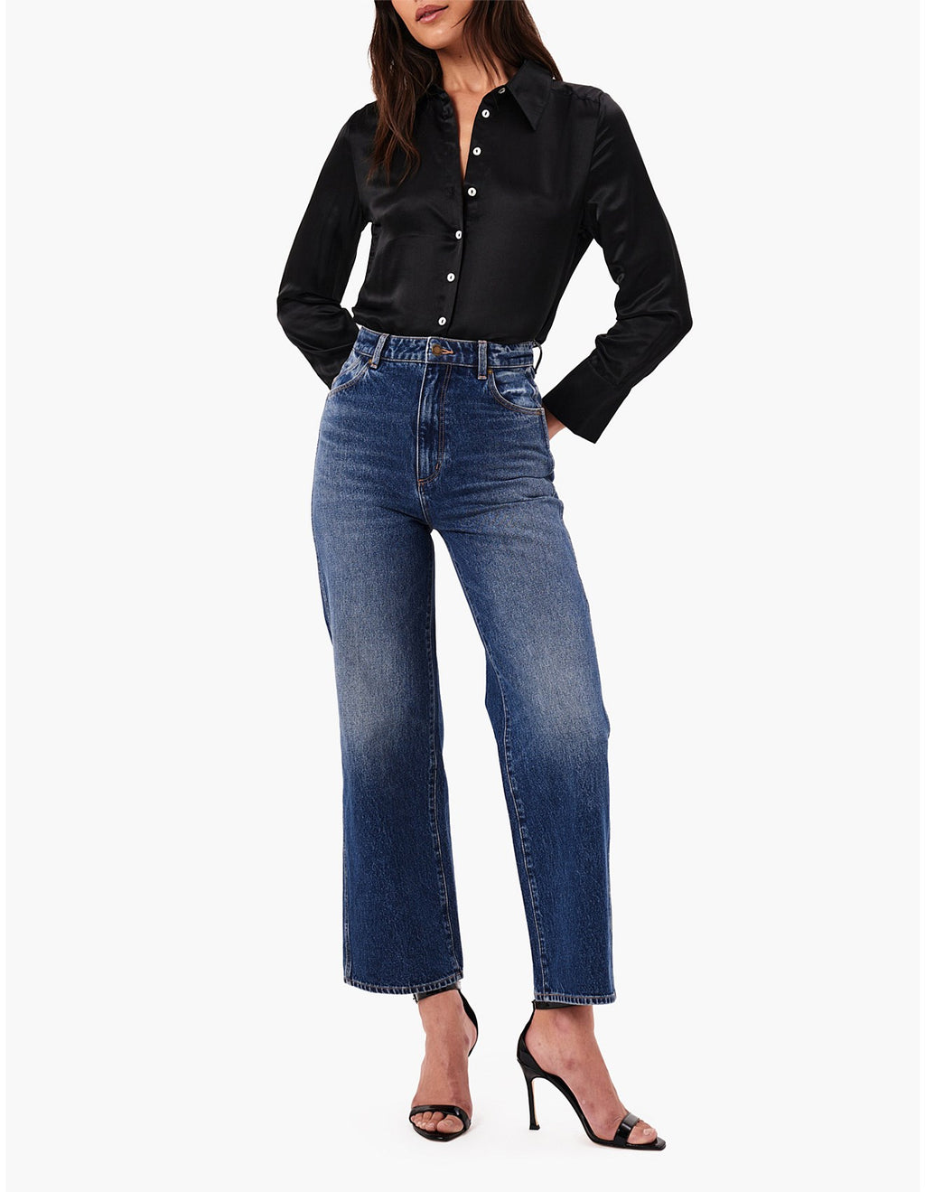  Heidi Ankle Old Favourite High Rise Relaxed Straight Dark Vintage Blue SALE - Stay Wild Collective  