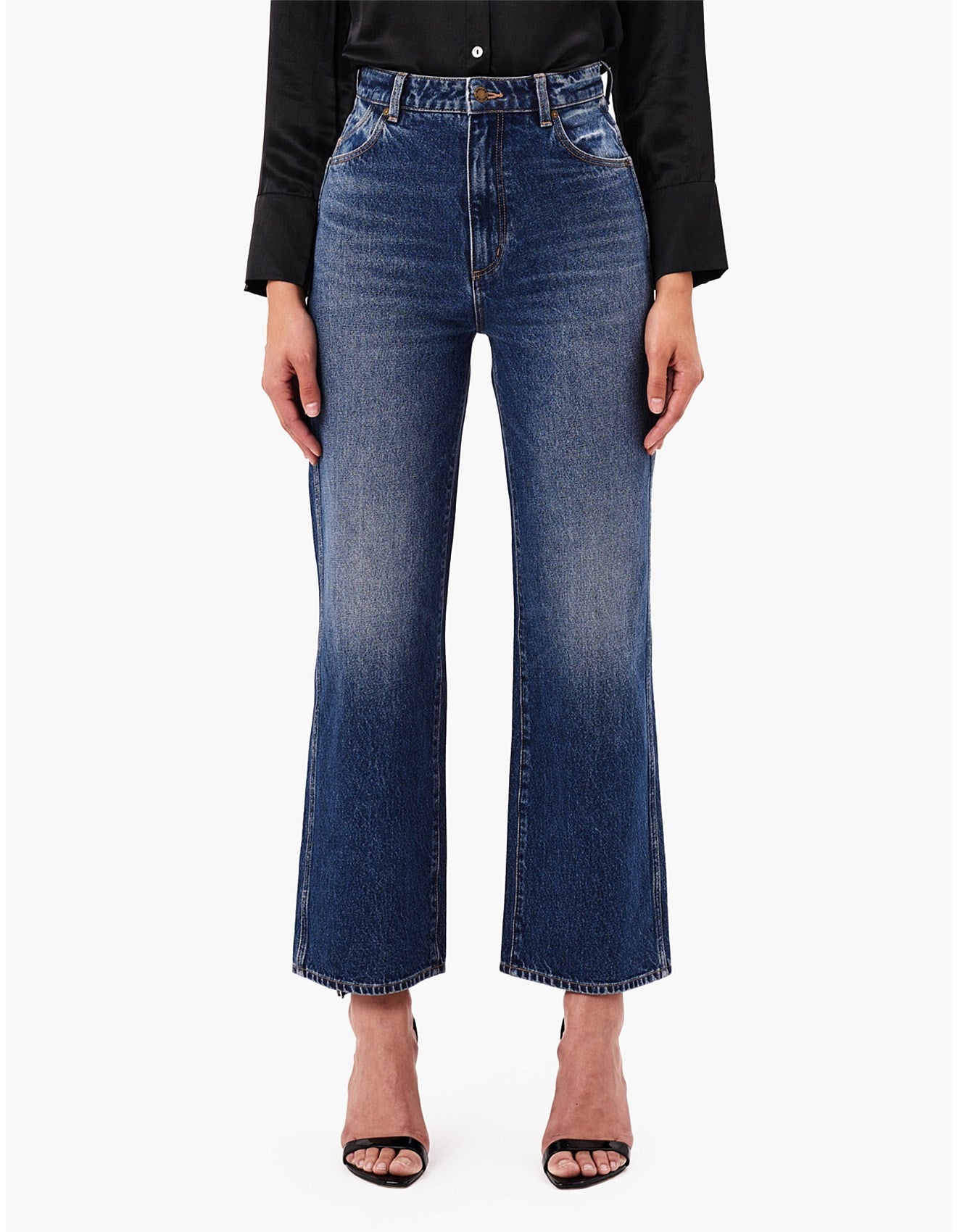  Heidi Ankle Old Favourite High Rise Relaxed Straight Dark Vintage Blue SALE - Stay Wild Collective  