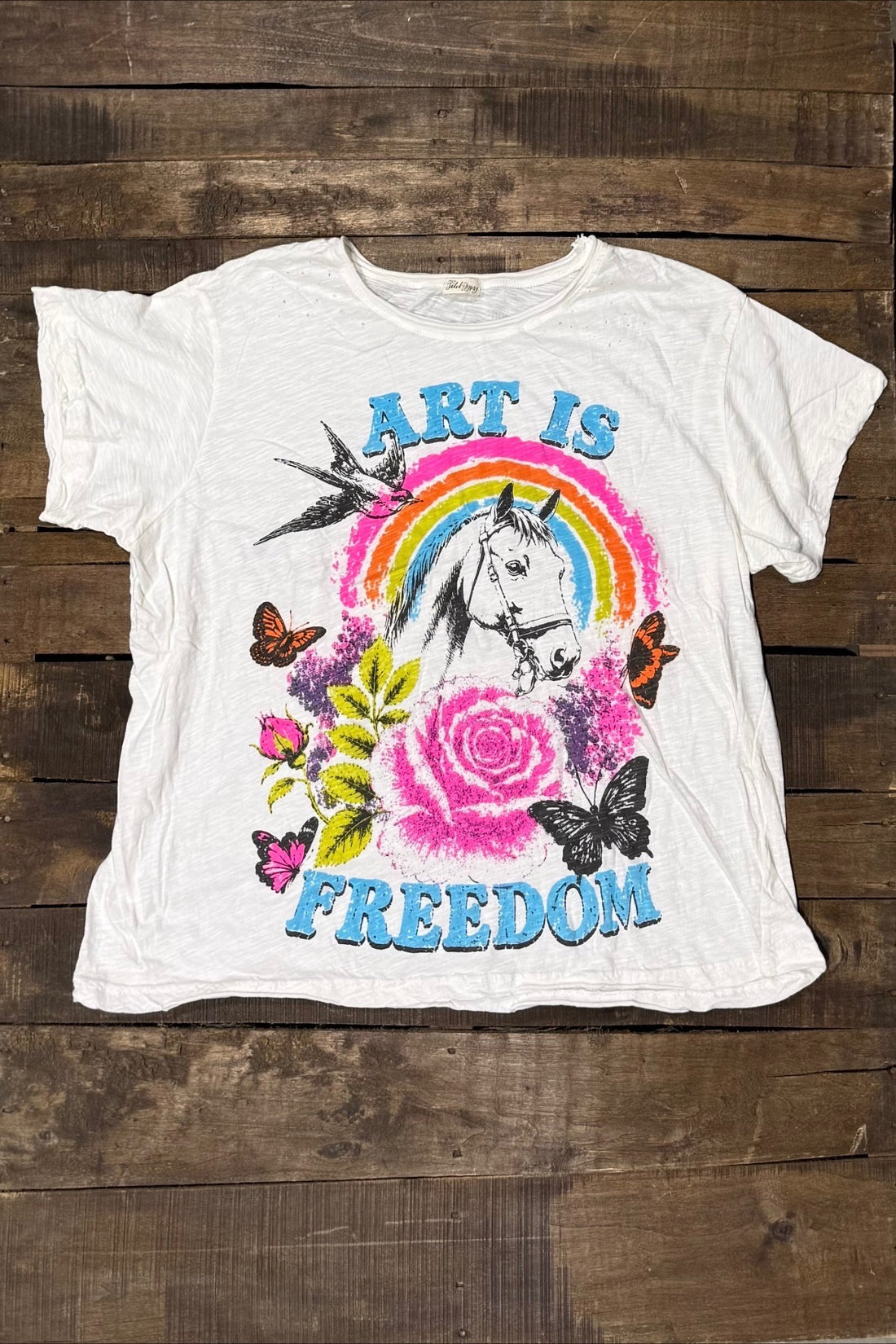 House of Jaded Gypsy Weathered and Worn Tee – Derby - Stay Wild Collective