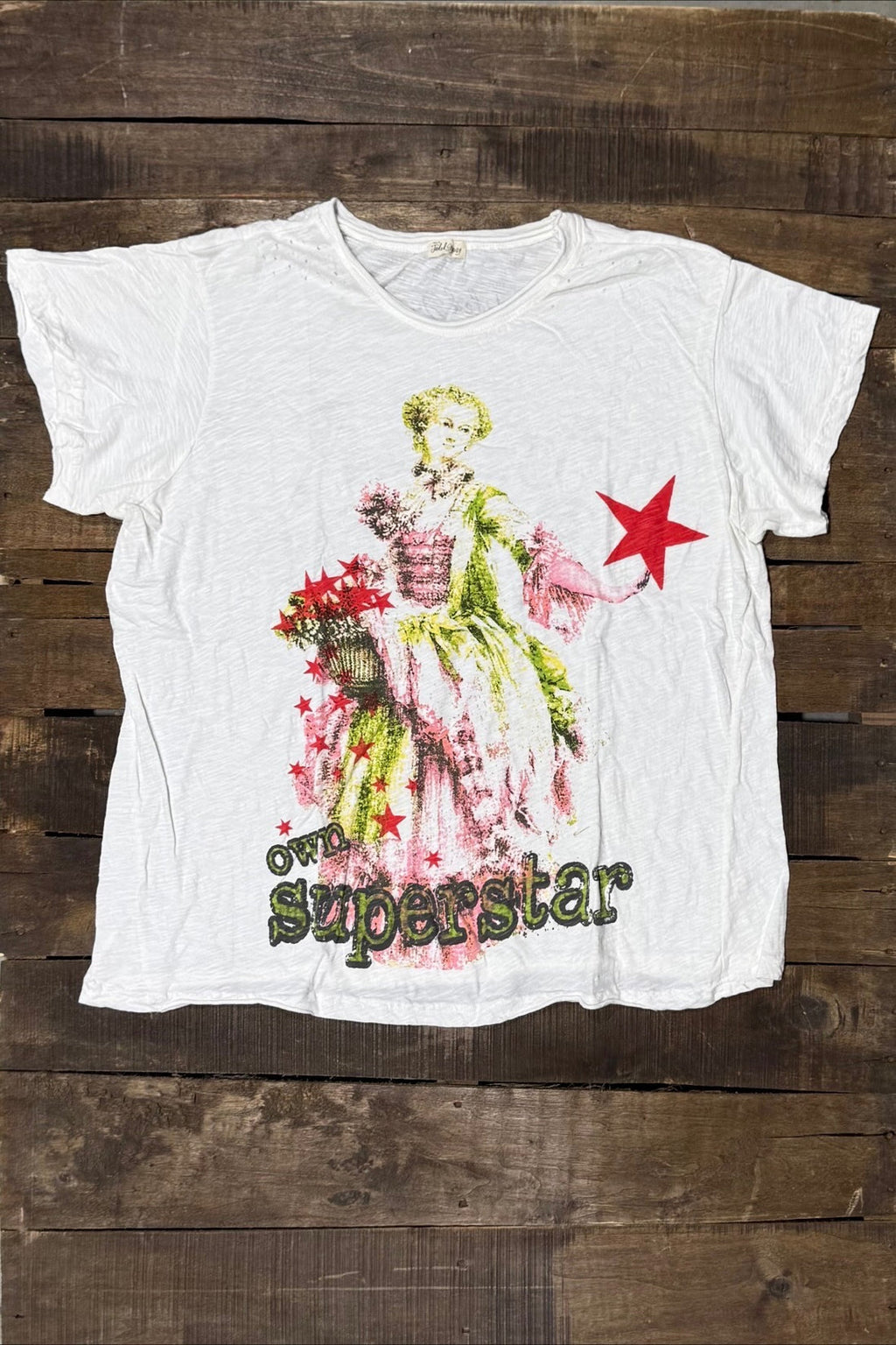 House of Jaded Gypsy Weathered and Worn Tee – Superstar - Stay Wild Collective