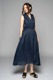 Dogstar Agnes tuck dress lapis