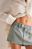 Free People | Galivanting Skort in Coco Blue
