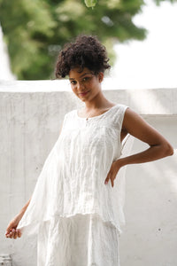 NILA TOP - GAUZE LINEN $165