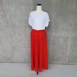 23G337 Frederic linen full length skirt with pockets peta