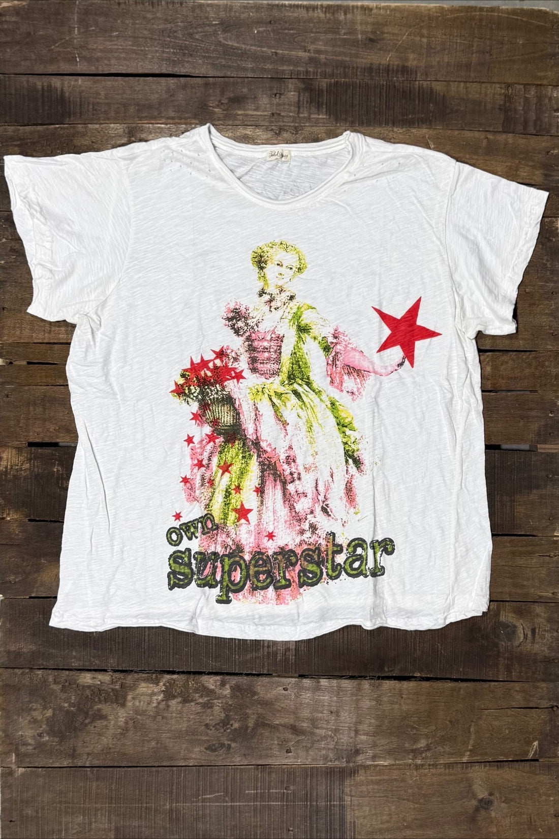 House of Jaded Gypsy Weathered and Worn Tee – Superstar