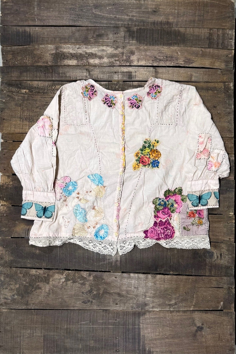 House of Jaded Gypsy gilded bloom top - flutter