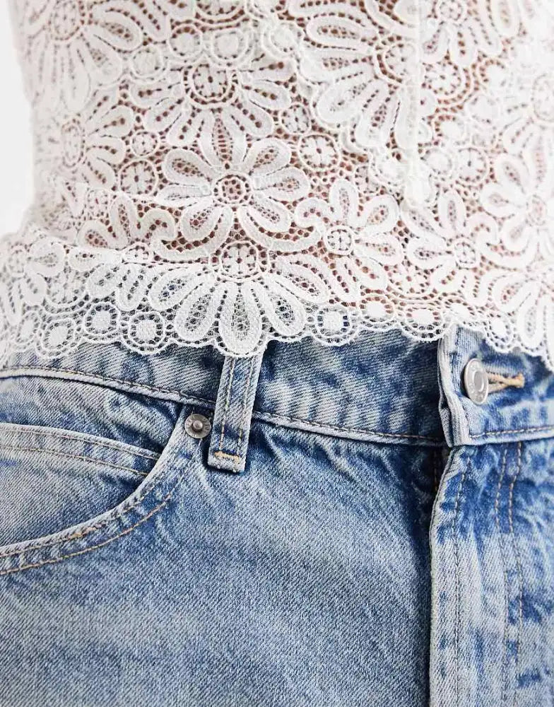 Free People Love and Lace cami top in clean ivory