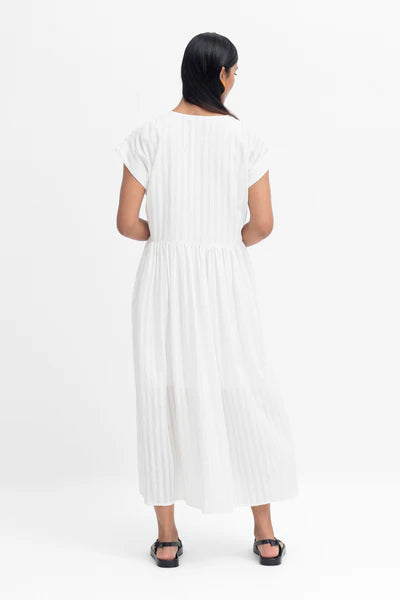 Elk Mies shirt dress  white SALE