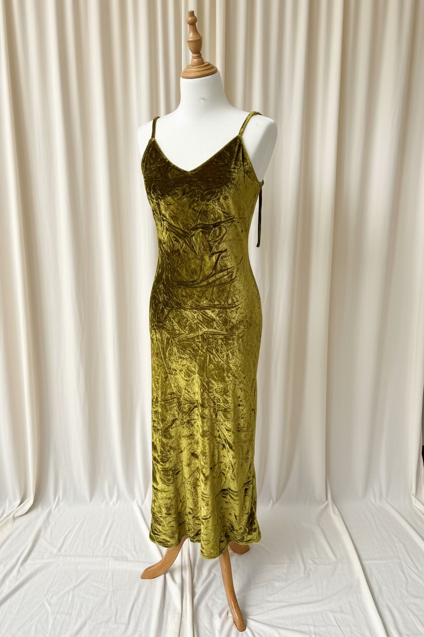Otomo Marilyn - Silk Velvet slip dress