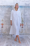 (VIGGO HOODIE TEE DRESS - DRESS 1120 MAGNOLIA PEARL