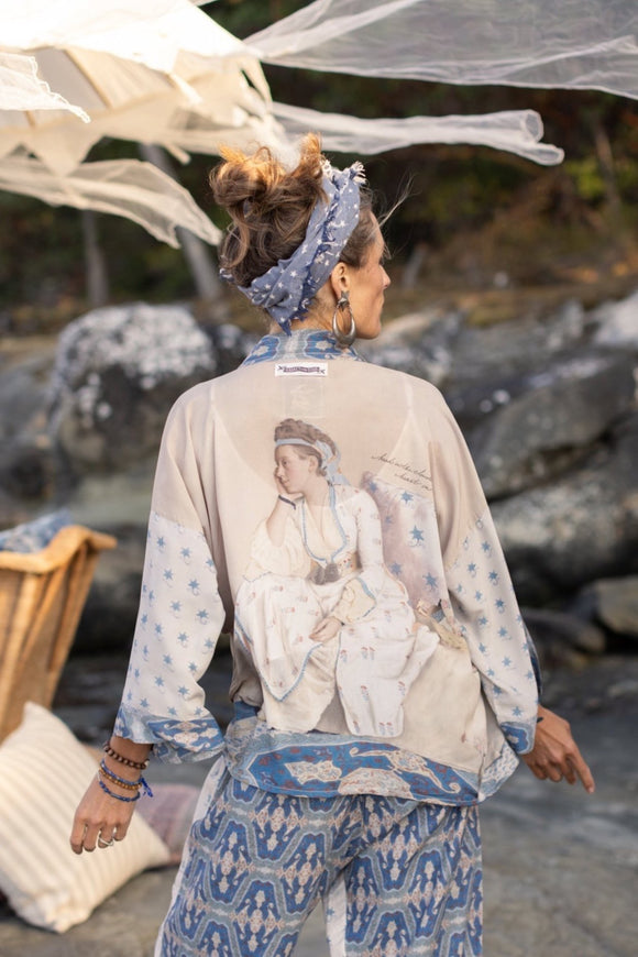 Market of stars head in the clouds kimono