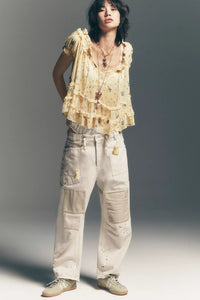 We the free moxie low slung pants white