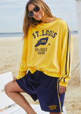 Hammil and co lemon velour sweat