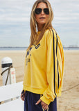 Hammil and co lemon velour sweat