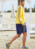 Hammil and co lemon velour sweat