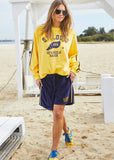 Hammil and co navy and yellow shorts