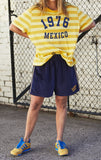 Hammil and co navy and yellow shorts