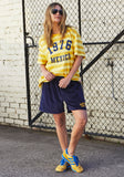 Hammil and co navy and yellow shorts