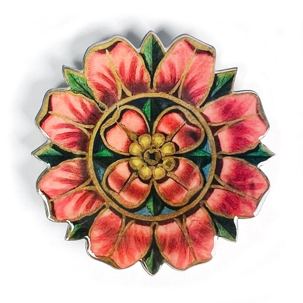 Voglio Bene Rosettes pin