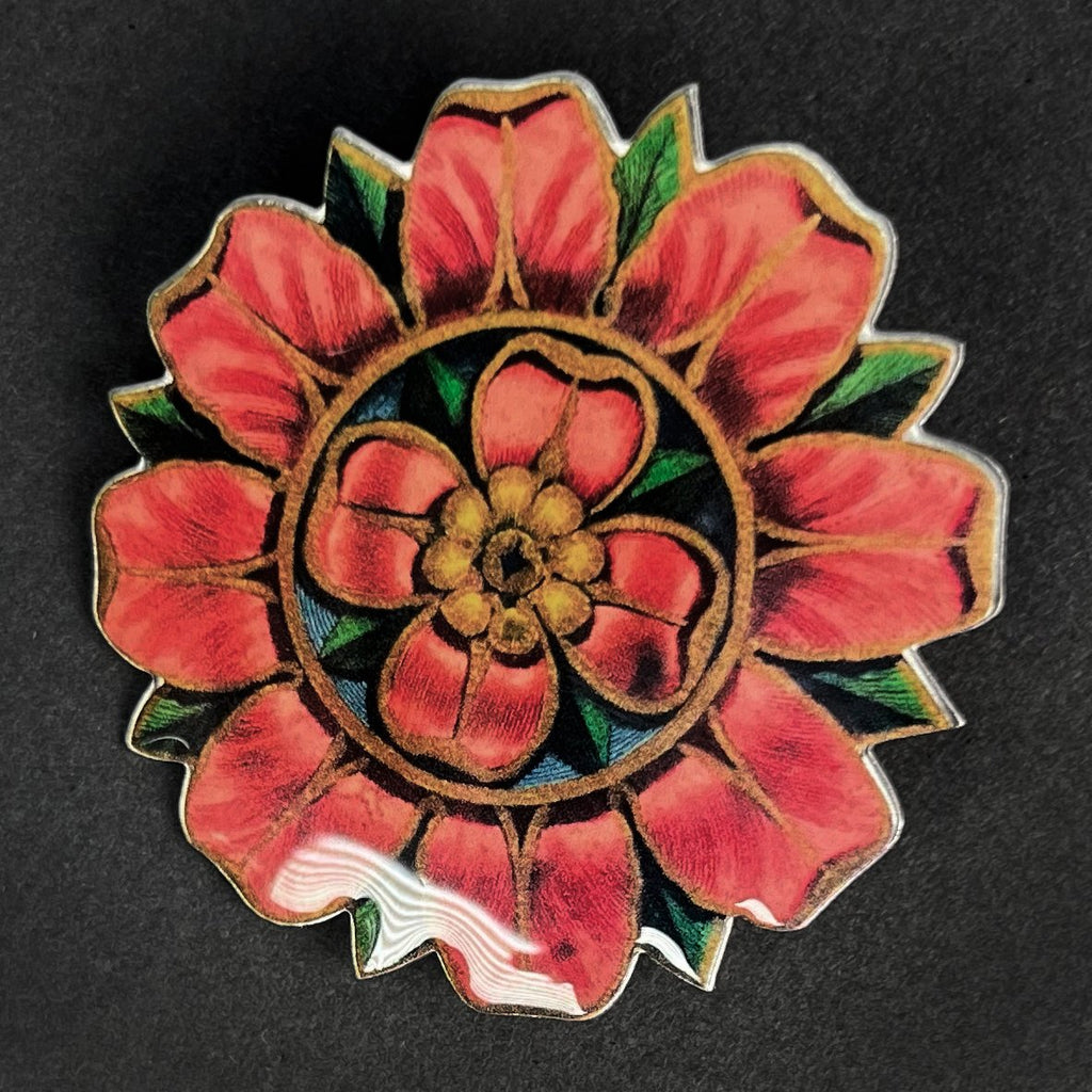 Voglio Bene Rosettes pin