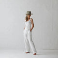 Seaside tones wrap trousers white SALE