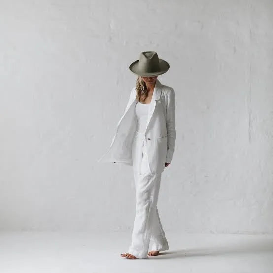 Seaside tones wrap trousers white SALE