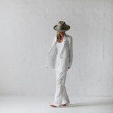 Seaside tones wrap trousers white sale