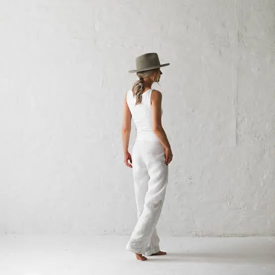 Seaside tones wrap trousers white SALE