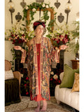 Market of stars Courage Dear Heart Boho Kimono Duster Robe with Sacred Heart