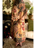 Market of stars Courage Dear Heart Boho Kimono Duster Robe with Sacred Heart