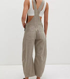 Free people cobblestone good luck barrel overall