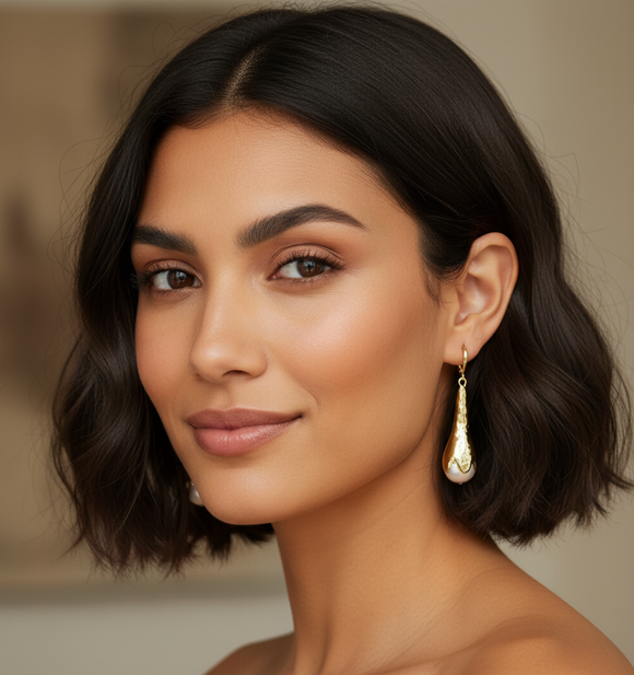 Ghost and Lola Pearl flower earrings