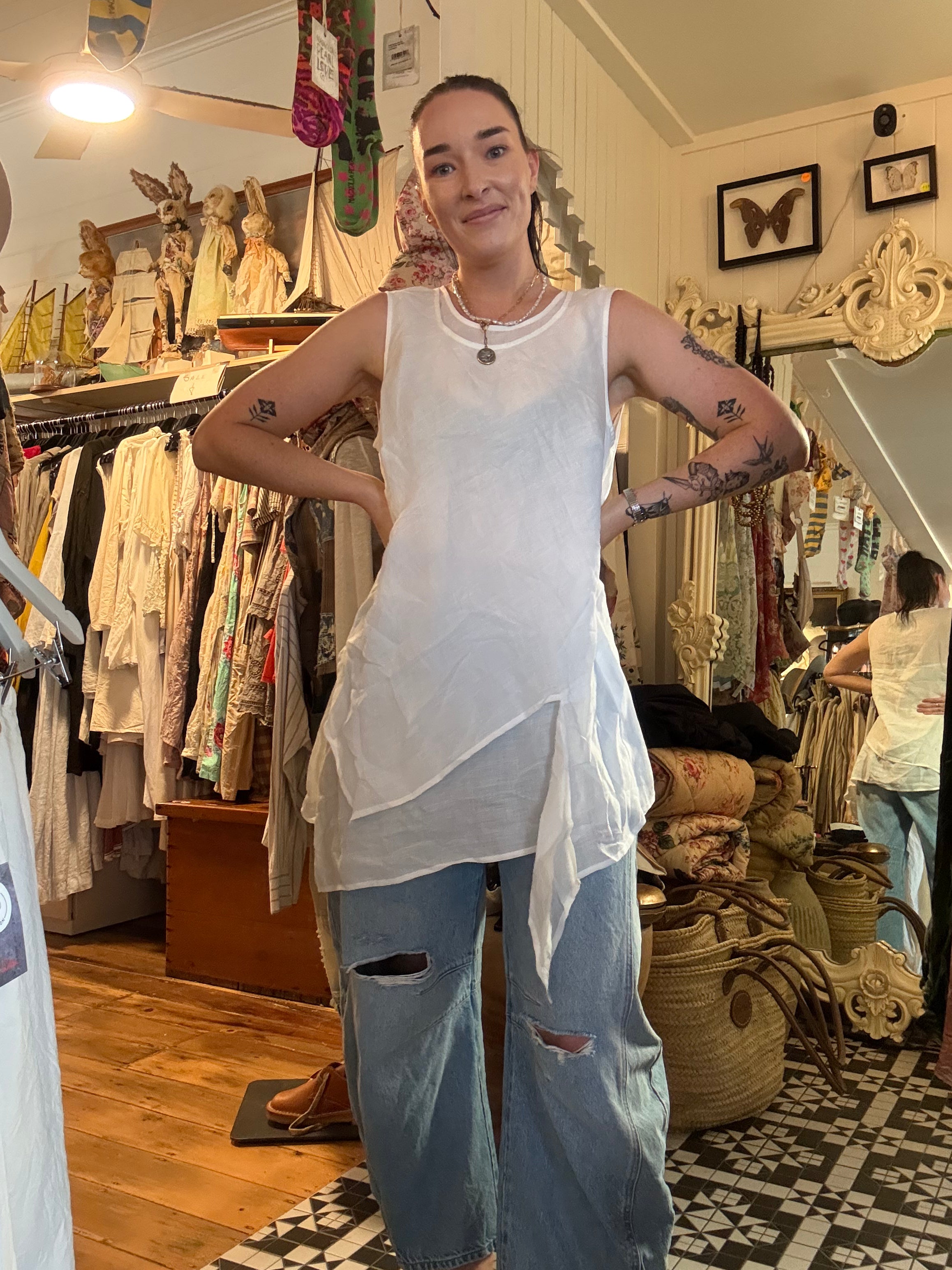 Dogstar Yuri Tunic - White SALE