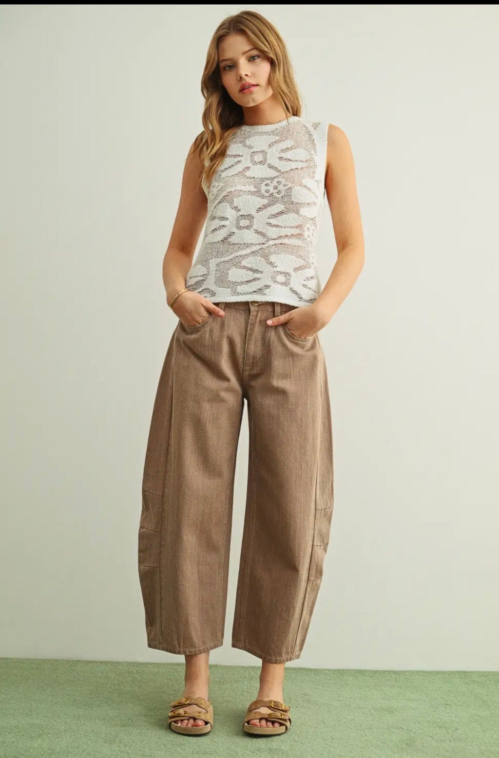 Miou Muse new arrival barrel jeans