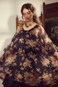 Miss Rose Sister Violet Larkspur chiffon oversized dress M/L