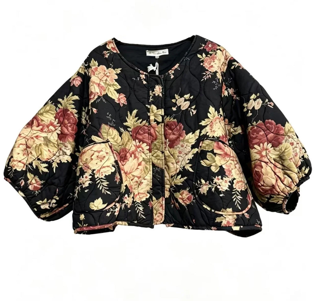 Miss Rose Sister Violet Mitsuko midnight rose quilted jacket